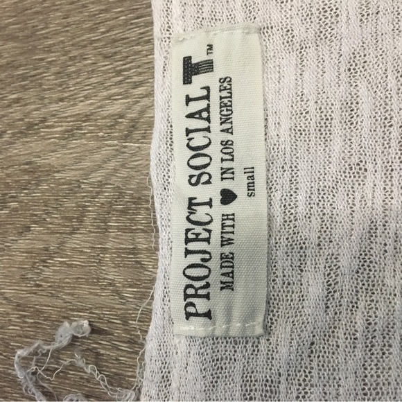 Project Social White Shear Top - Picture 4 of 4